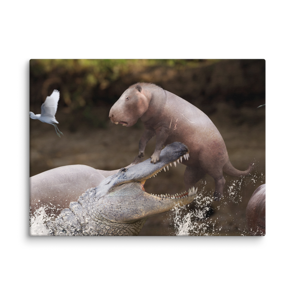 Purussaurus vs Phoberomys canvas