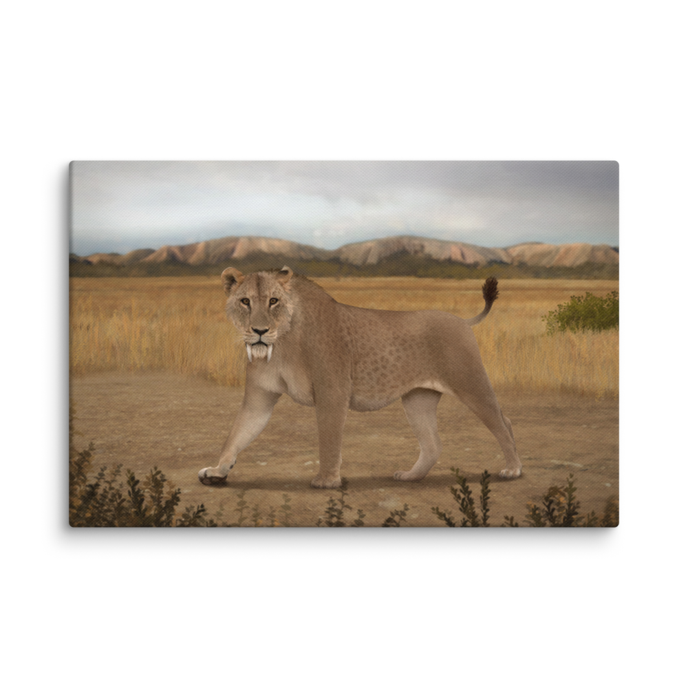 Smilodon fatalis canvas