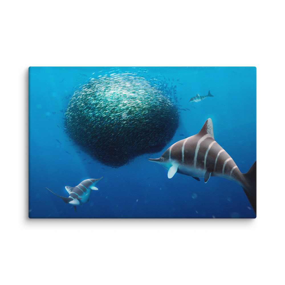 Ichthyosaurus larkini — Canvas 12×18