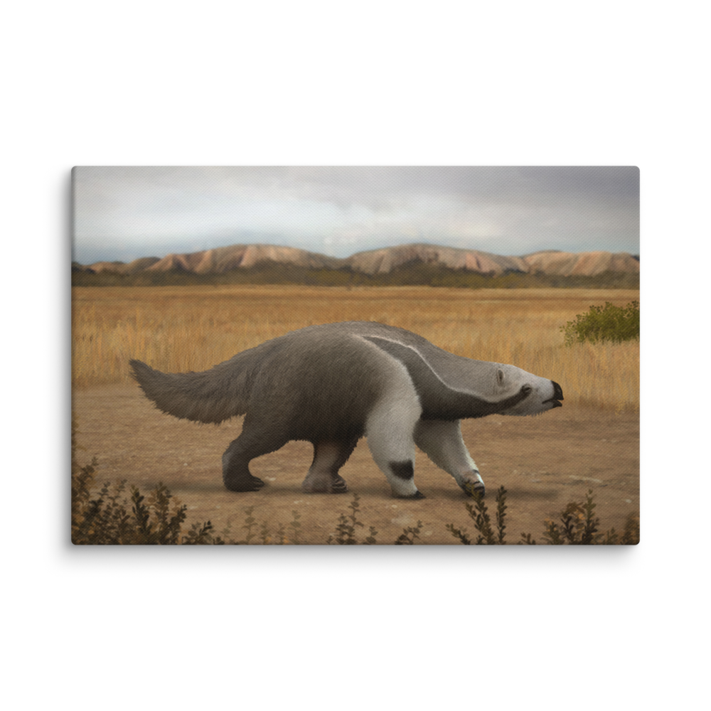 Megalonyx jeffersonii — Canvas 12×18