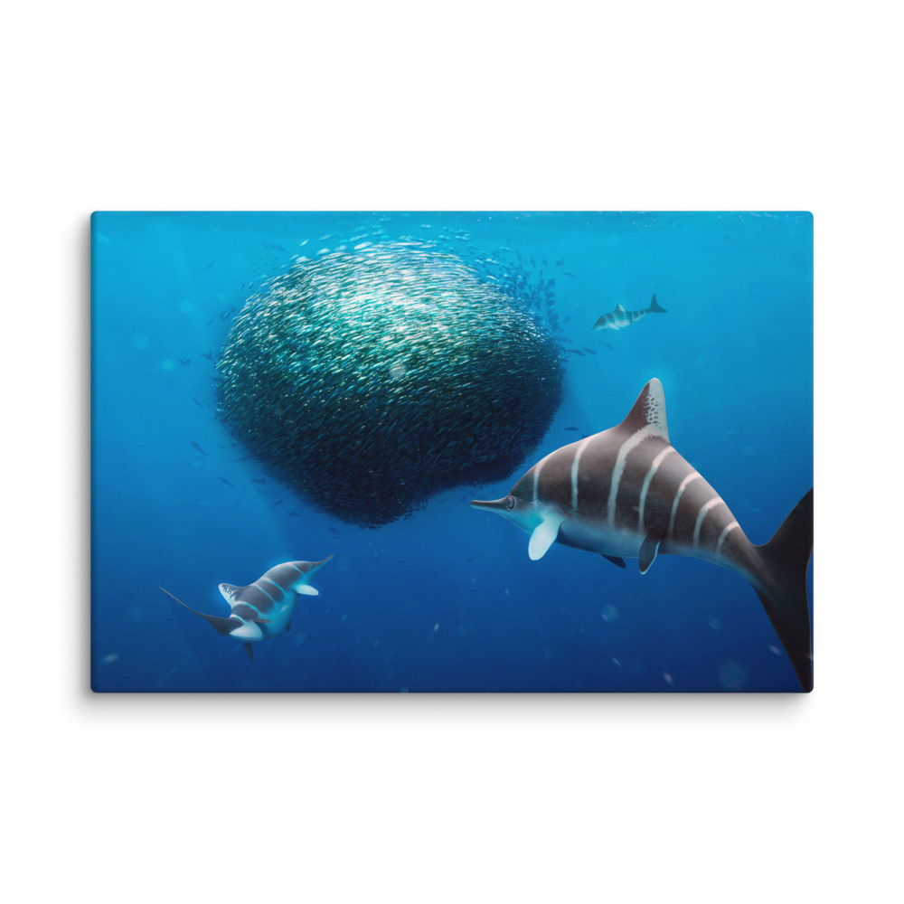 Ichthyosaurus larkini — Canvas 16×24