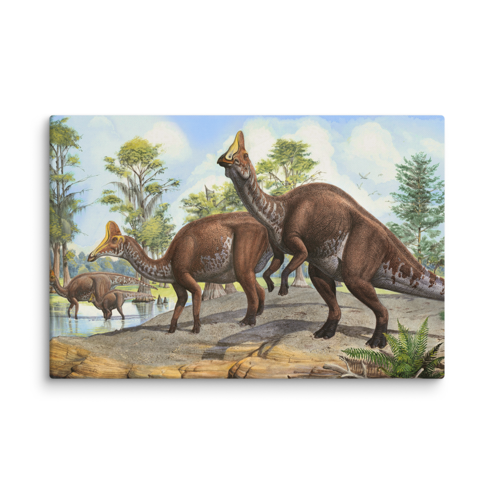 Amurosaurus riabinini — Canvas 24×36