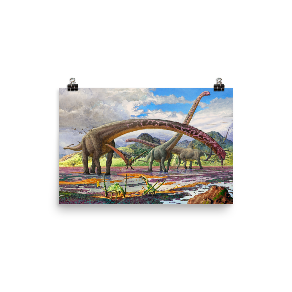 Mamenchisaurus and Sericipterus poster