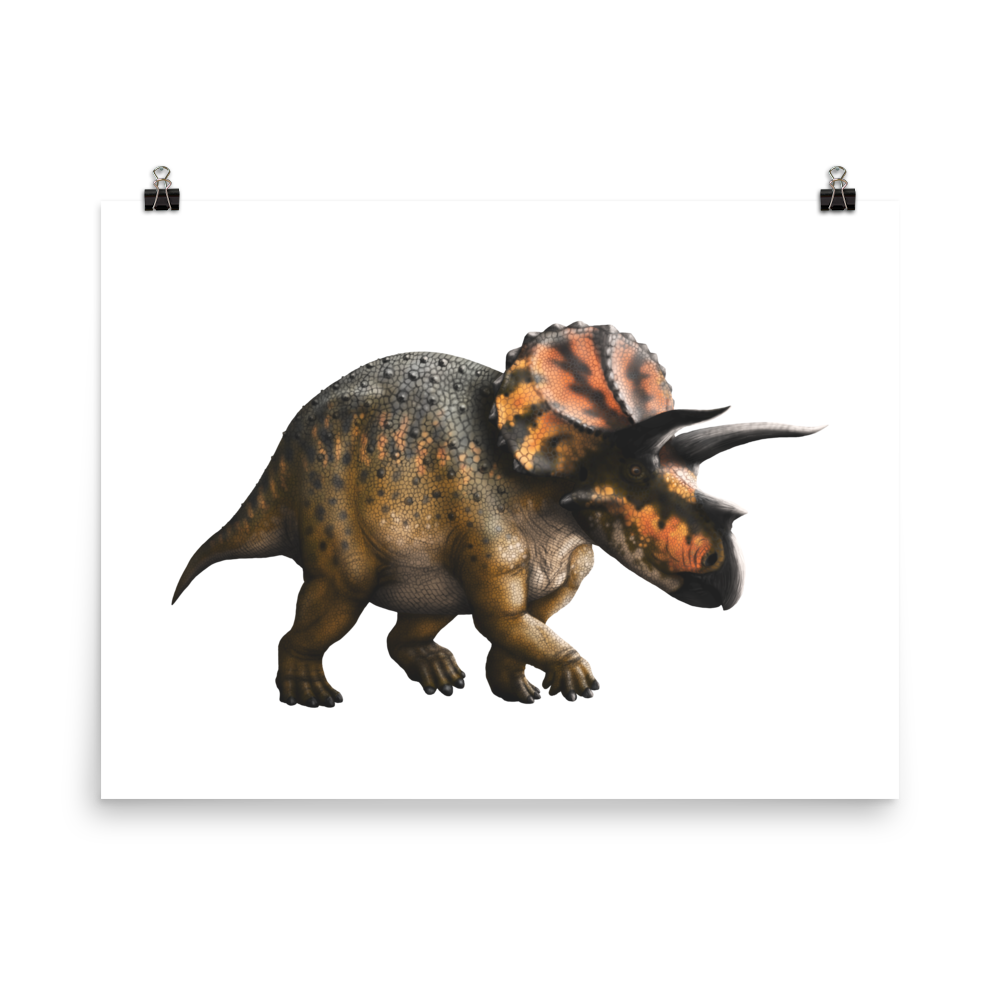 Scaly Triceratops — Poster 18×24
