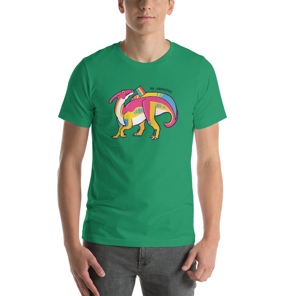 Parasaurolophus Dinosaur Pansexual Pride Flag t-shirt