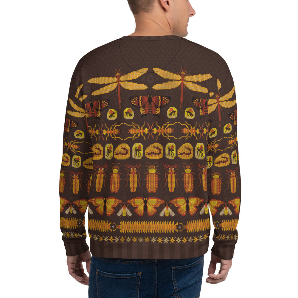 Prehistoric Bugs Ugly Holiday Sweatshirt