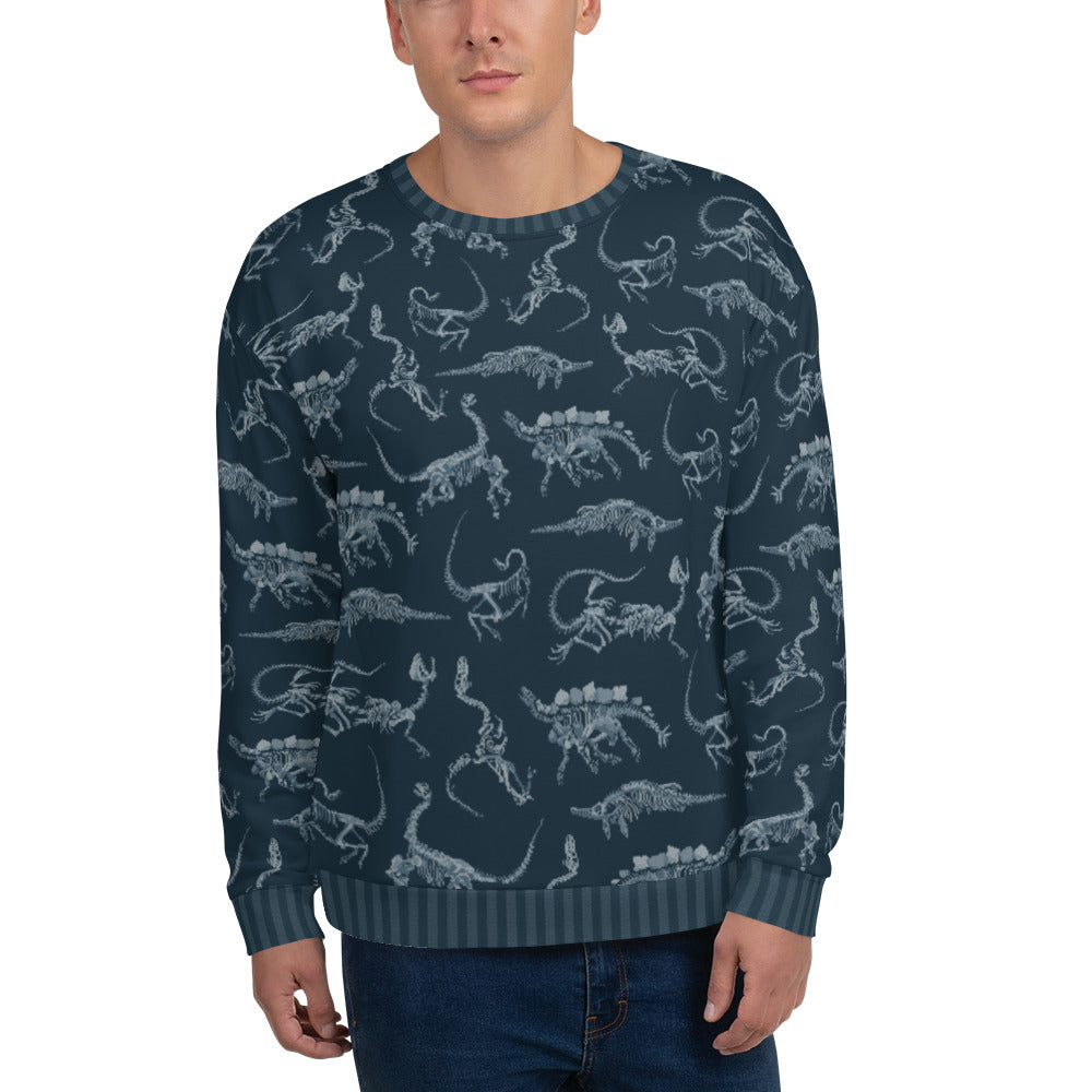 Fossil Bones Ugly Holiday Sweatshirt