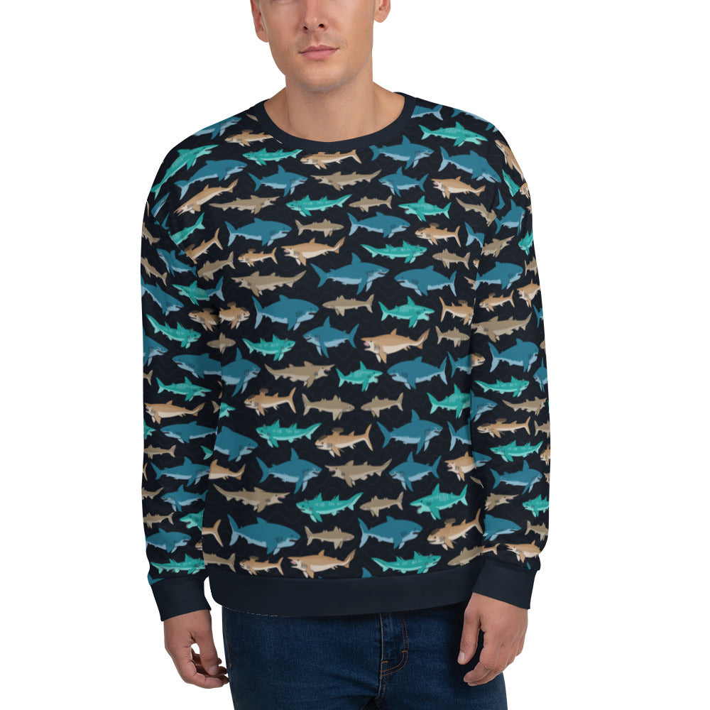 Prehistoric Sharks unisex sweatshirt