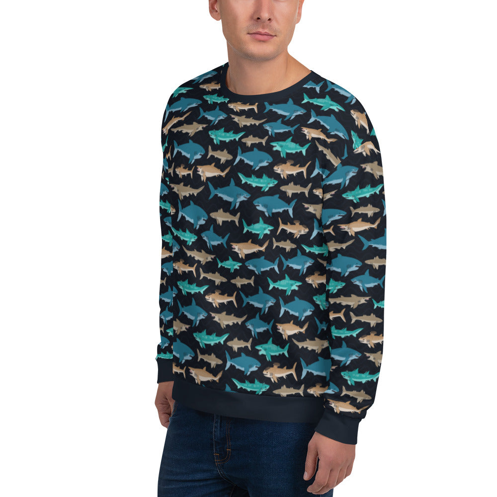 Prehistoric Sharks unisex sweatshirt