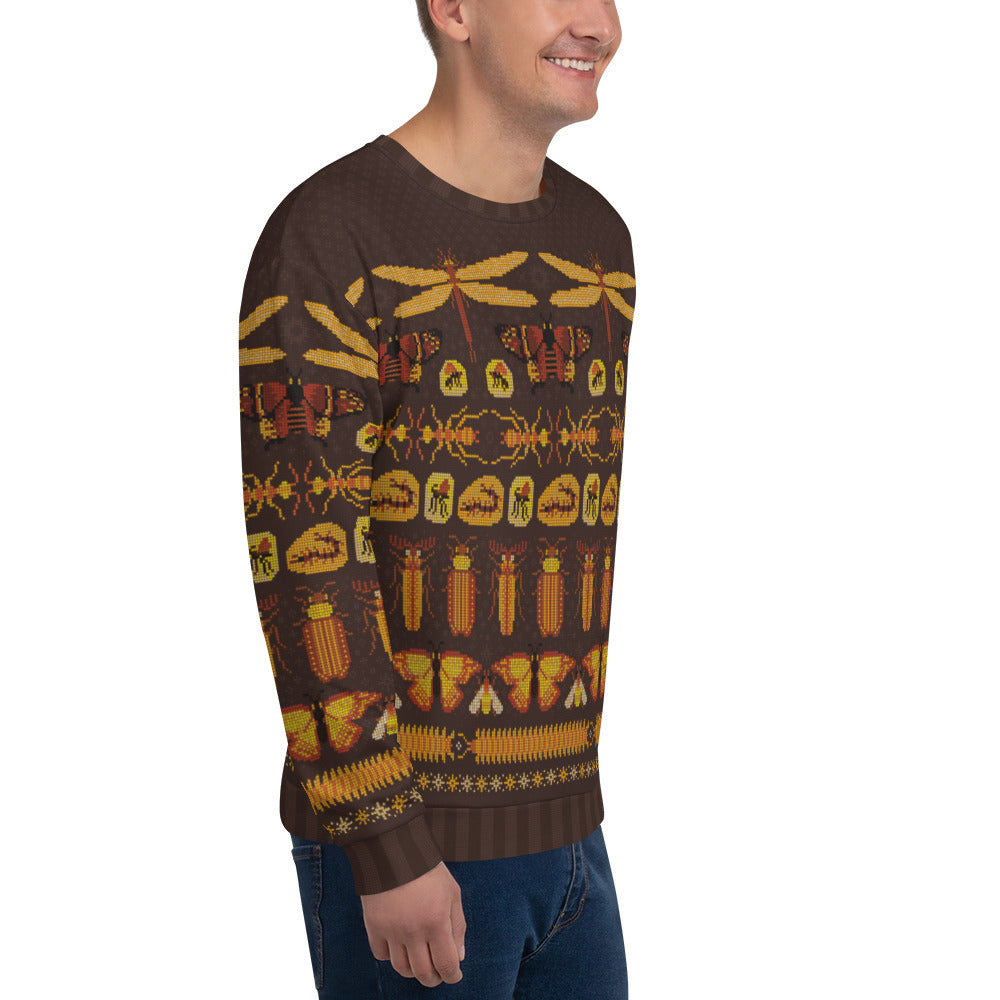 Prehistoric Bugs Ugly Holiday Sweatshirt