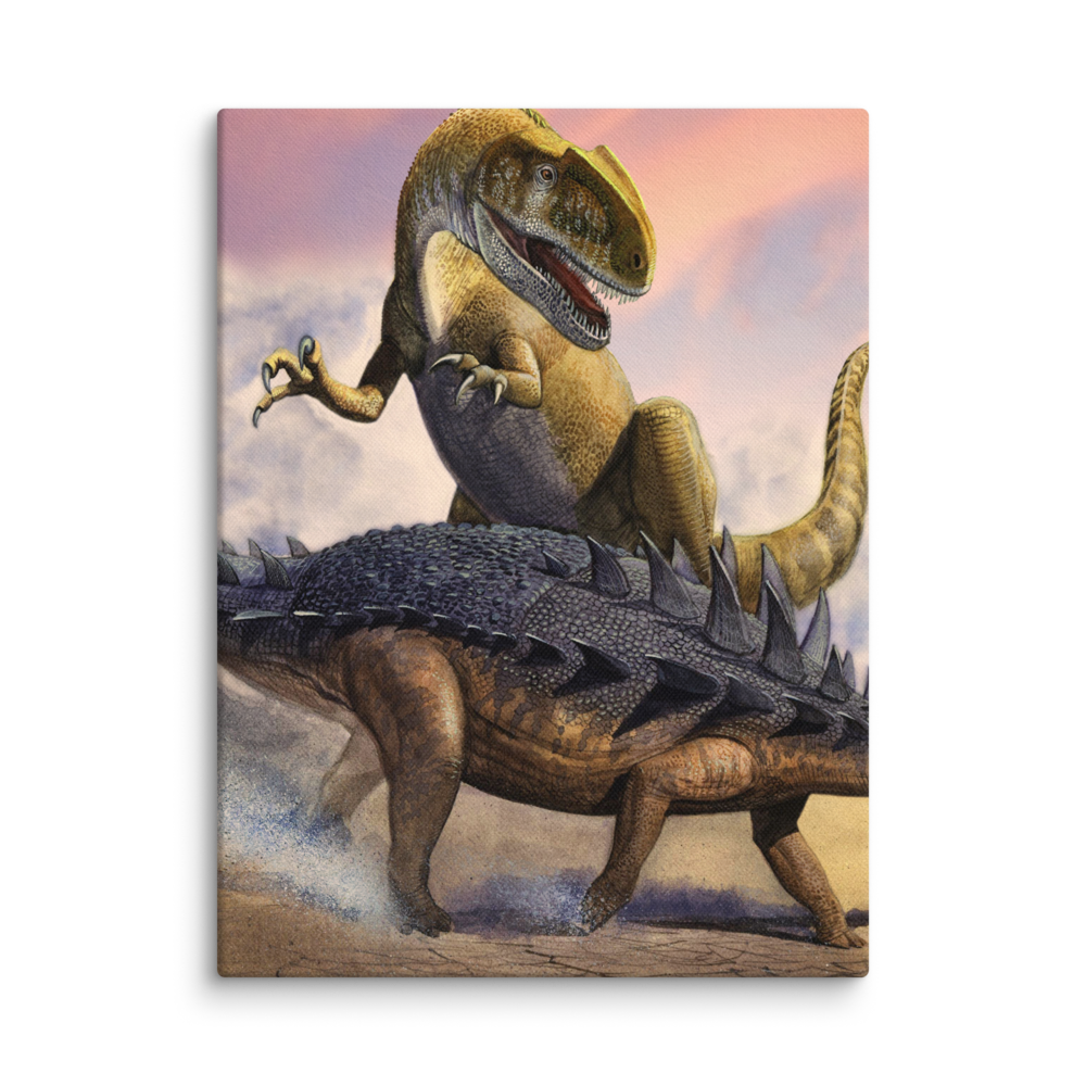 Neovenator Vs Polacanthus canvas