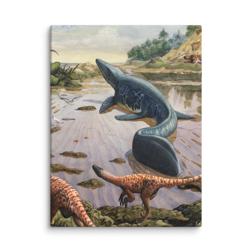 Mosasaurus canvas