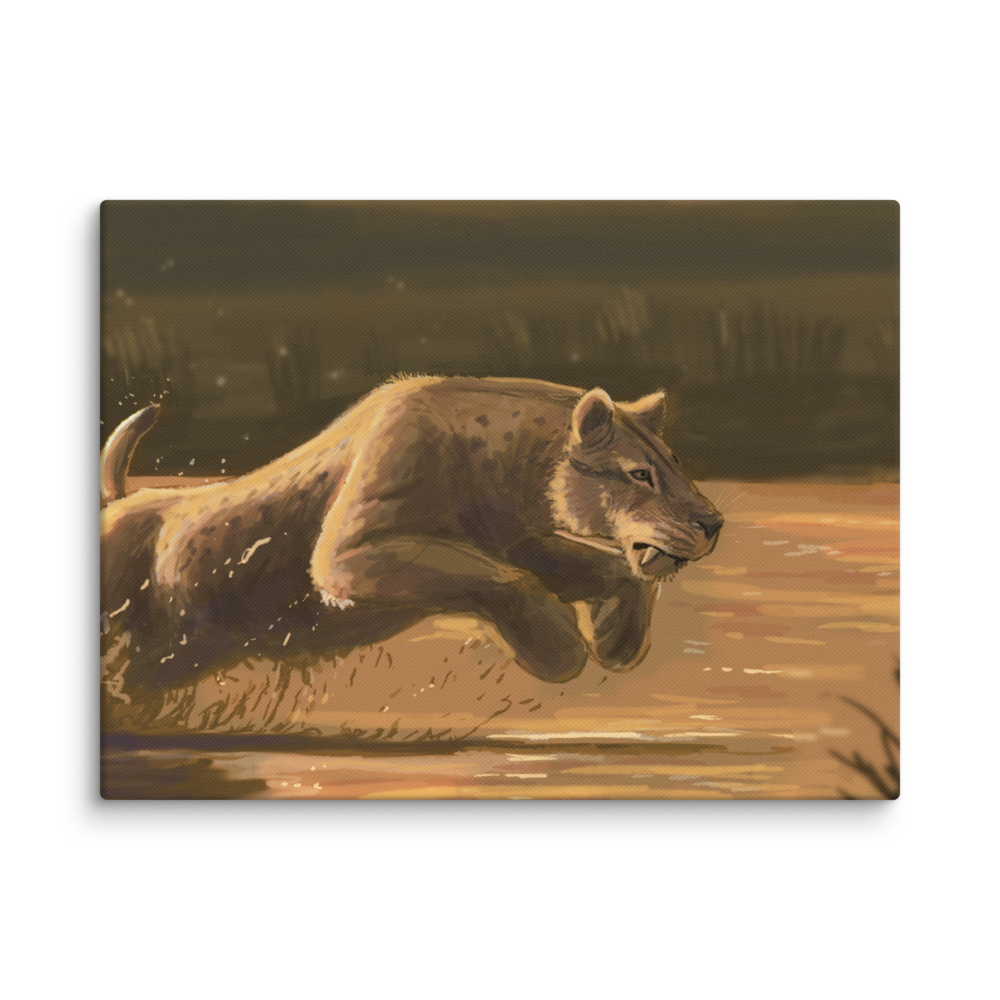 Homotherium canvas