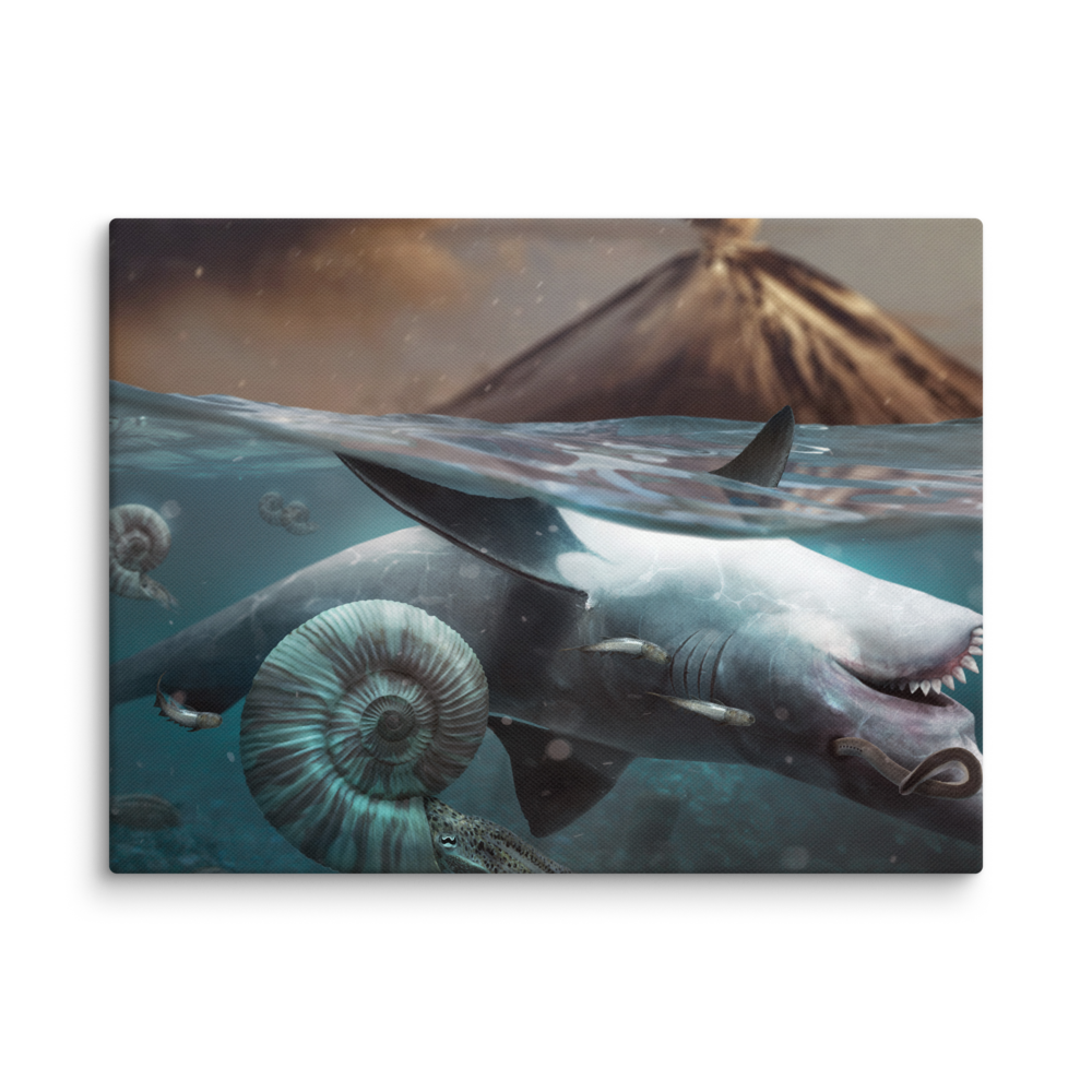 The Great Permian Extinction - Marine — Canvas 12×16