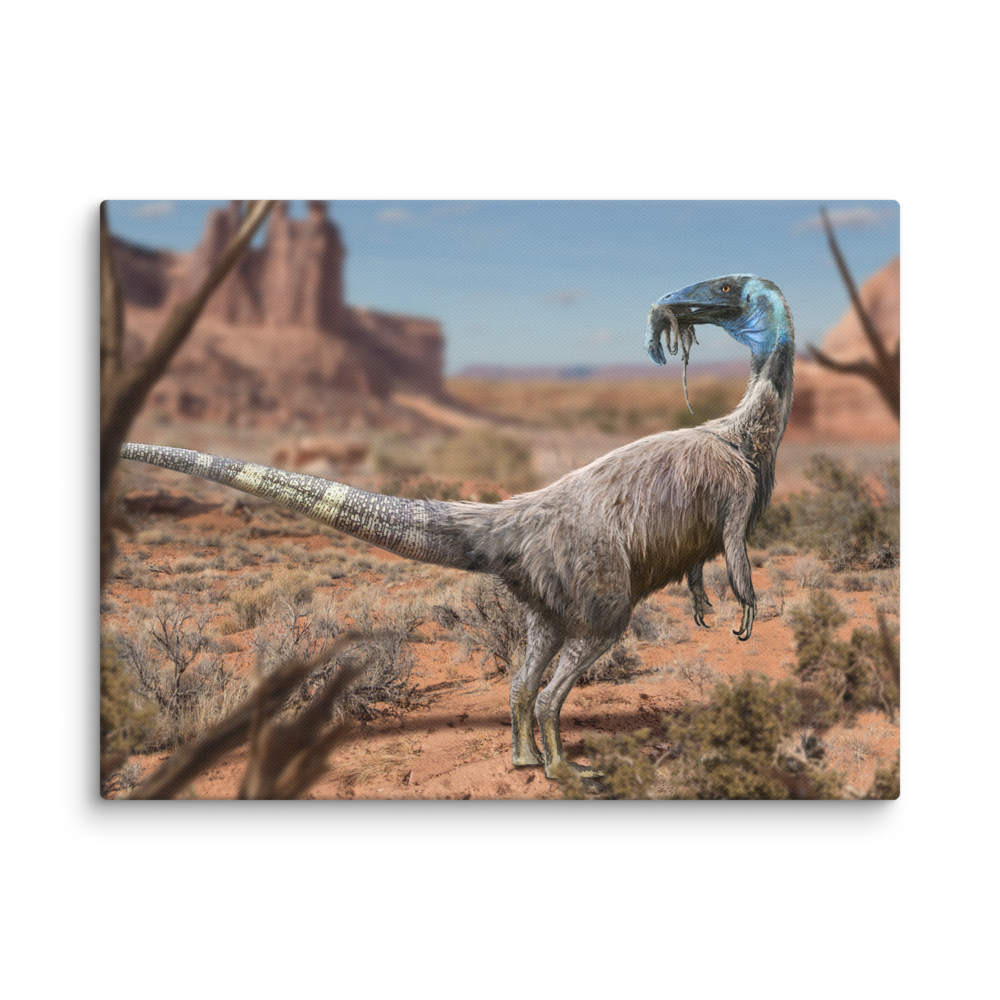 Coelophysis Cannibalism canvas