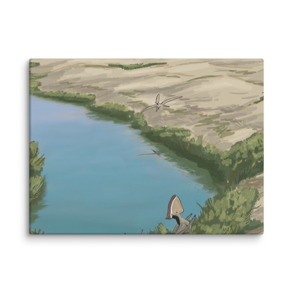 Caiuajara at the Watering Hole canvas