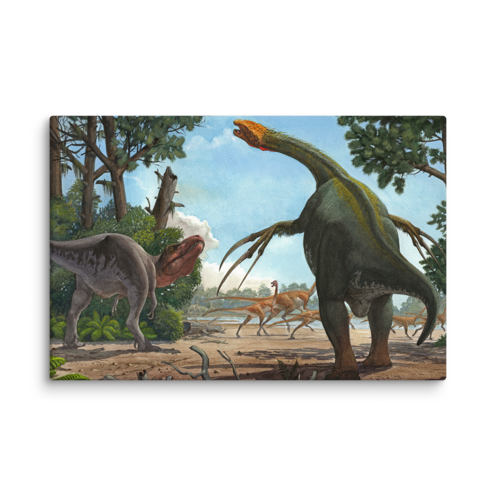 Therizinosaurus — Canvas 12×18