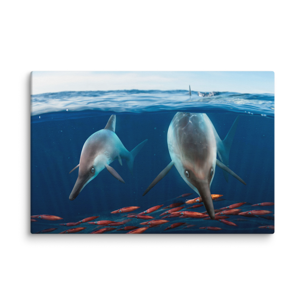 Ichthyosaurus somersetensis canvas