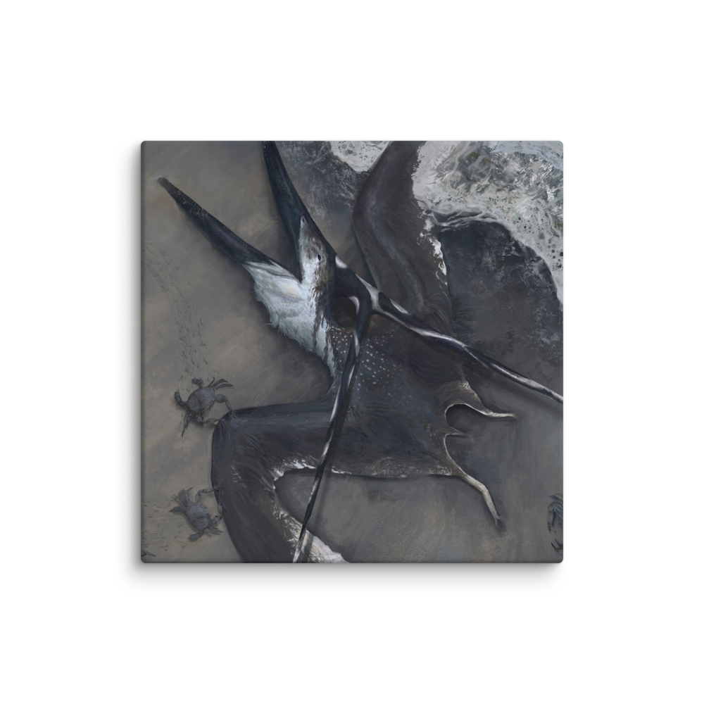 Nyctosaurus Washed Ashore — Canvas 18×18