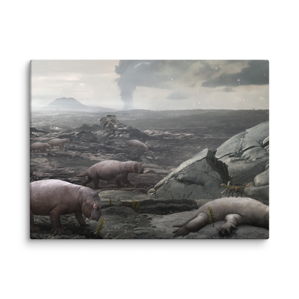 The Great Permian Extinction - On Land — Canvas 18×24