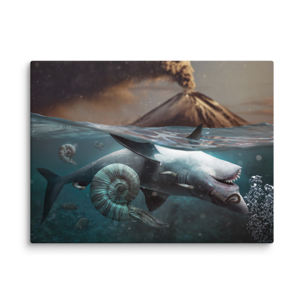 The Great Permian Extinction - Marine — Canvas 30×40
