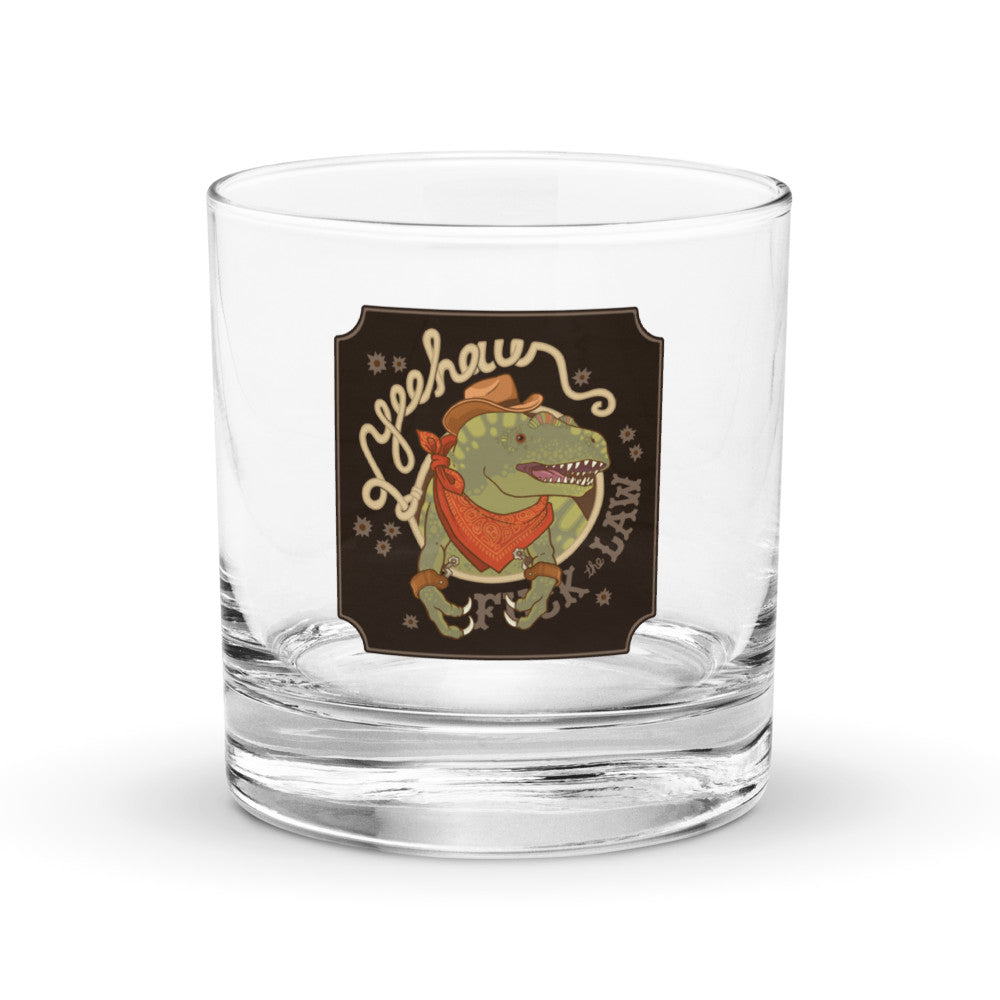Yeehaw F**k The Law - Rocks glass