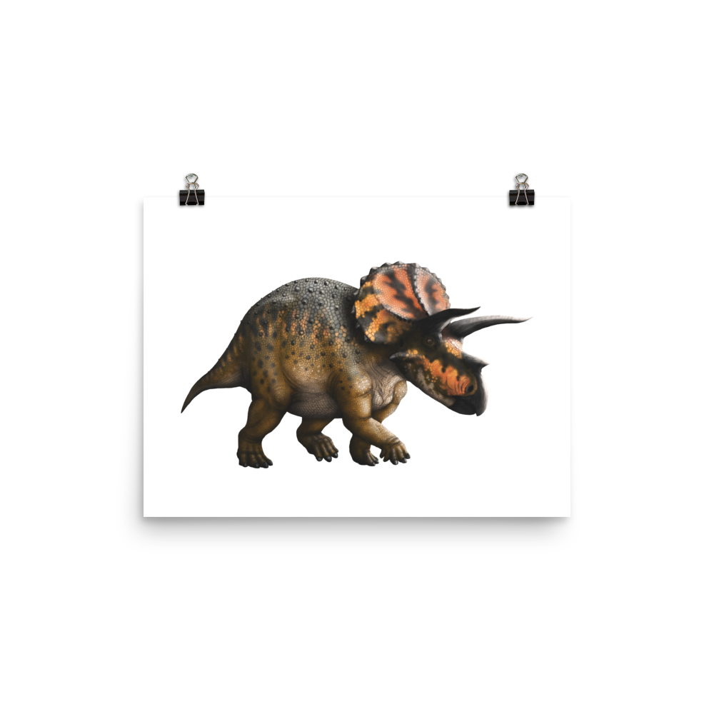 Scaly Triceratops poster