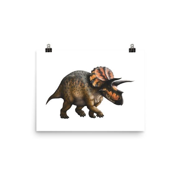 Scaly Triceratops — Poster 12×16