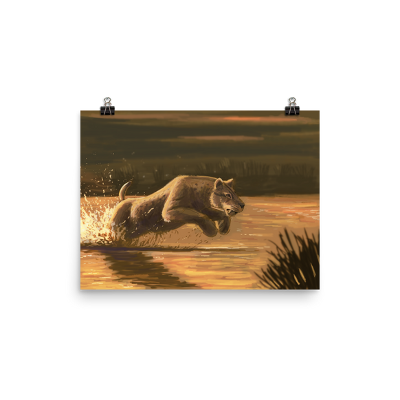 Homotherium — Poster 12×16