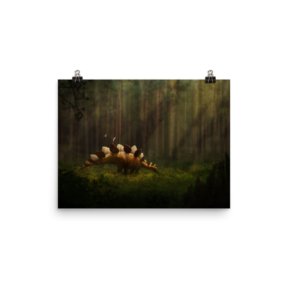 Stegosaurus stenops — Poster 12×16