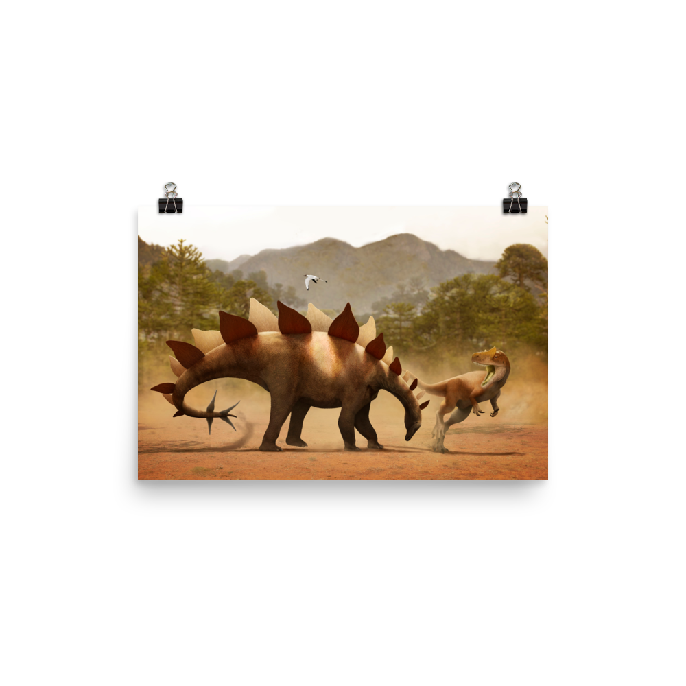 Stegosaurus vs Allosaurus poster