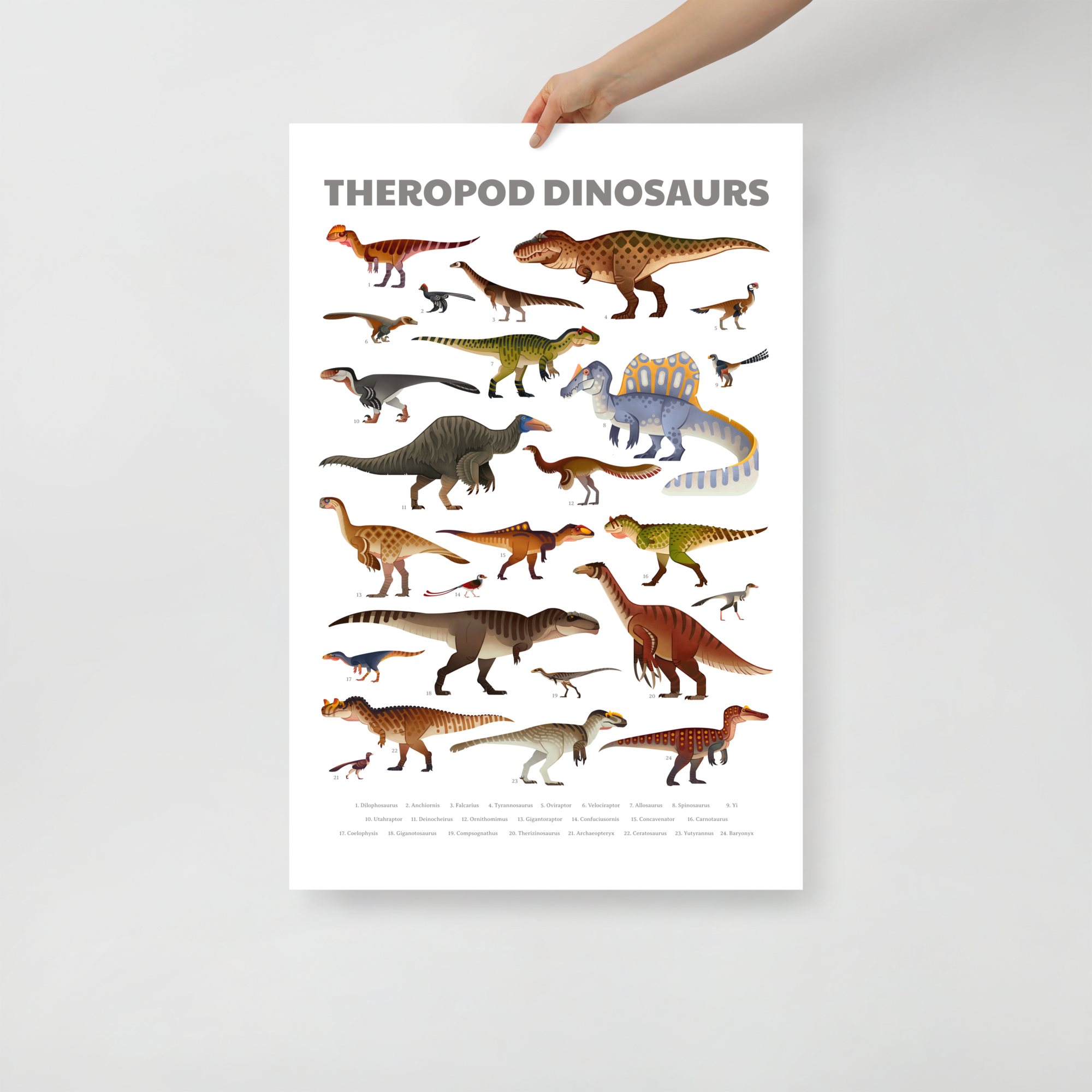 Theropod Dinosaurs poster