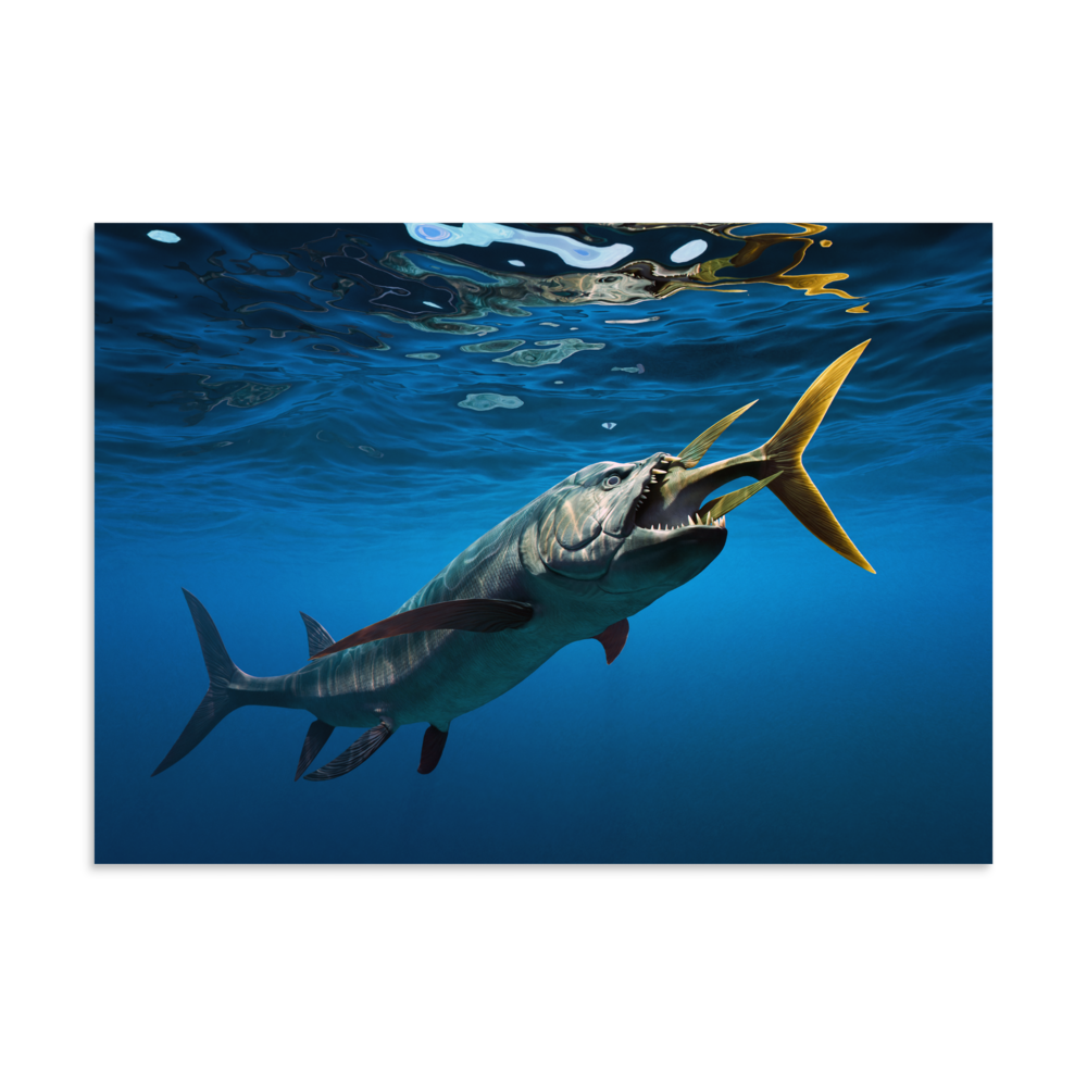 Xiphactinus poster by Julio Lacerda