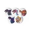 Pride Dinosaurs set of pin buttons
