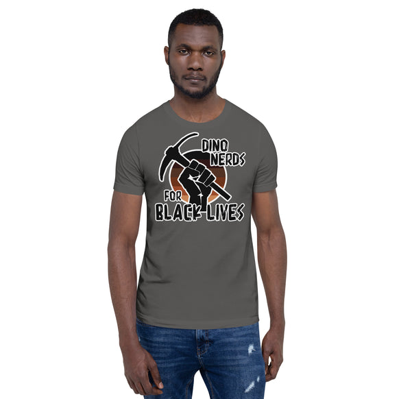 Dinosaur Nerds for Black Lives Matter unisex t-shirt