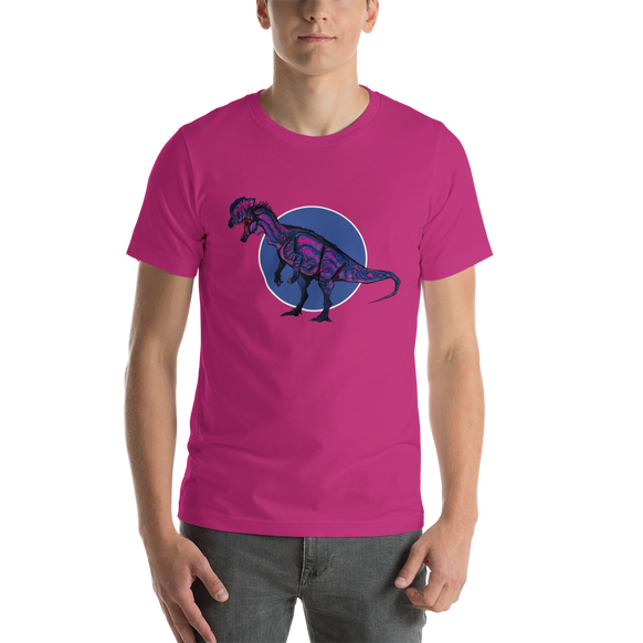 Dilophosaurus Bi Pride t-shirt