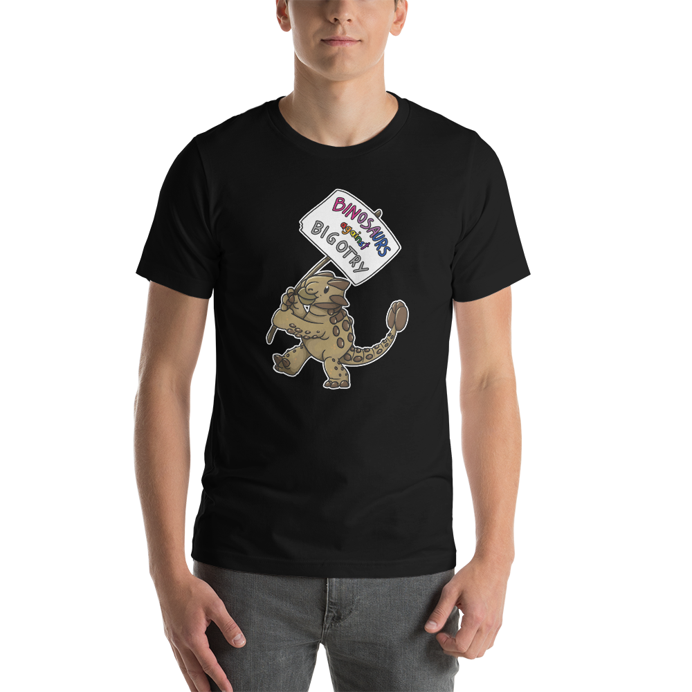 Binosaurs Against Bigotry unisex t-shirt