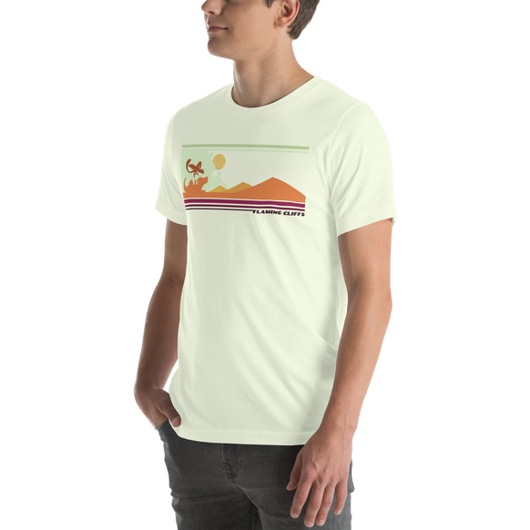 Flaming Cliffs retro t-shirt