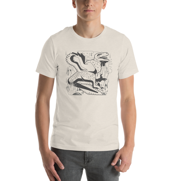 Utahraptor graphic tee