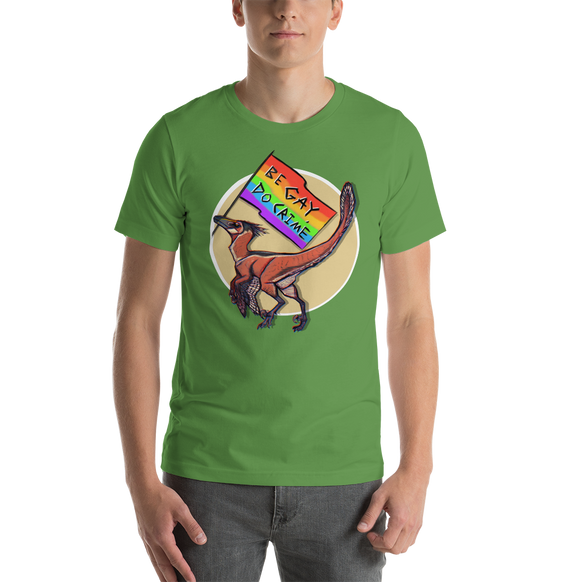 Be Gay Velociraptor t-shirt