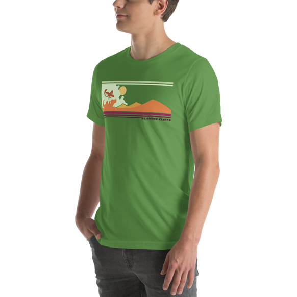 Flaming Cliffs retro t-shirt