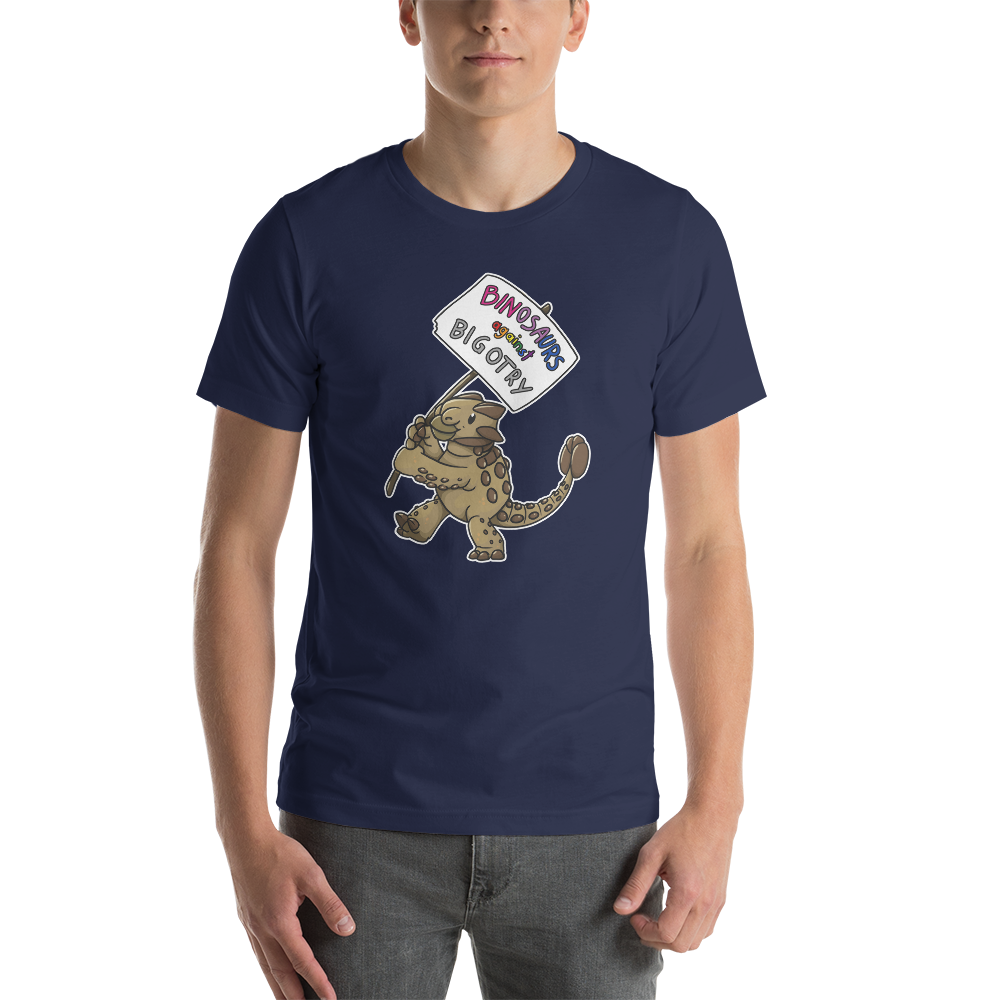 Binosaurs Against Bigotry unisex t-shirt