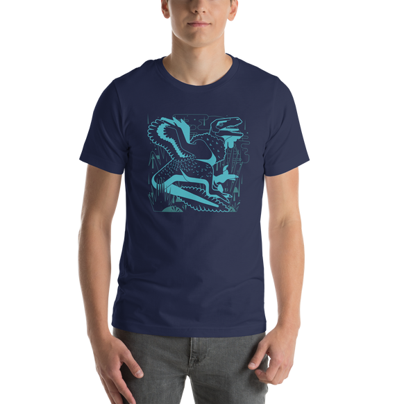 Utahraptor graphic tee