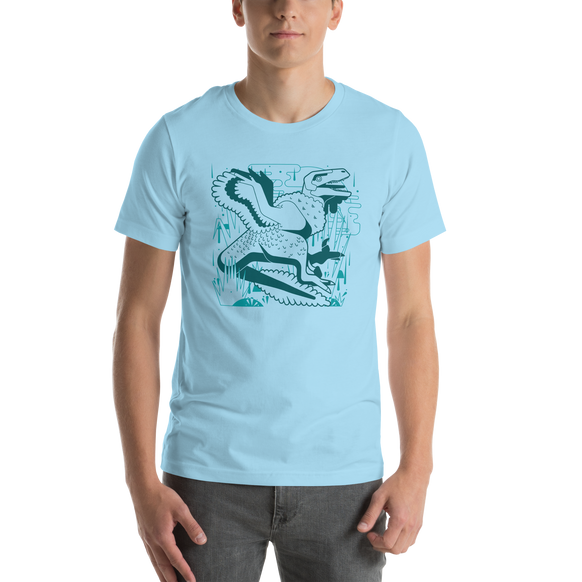 Utahraptor graphic tee