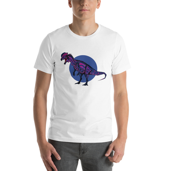 Dilophosaurus Bi Pride t-shirt