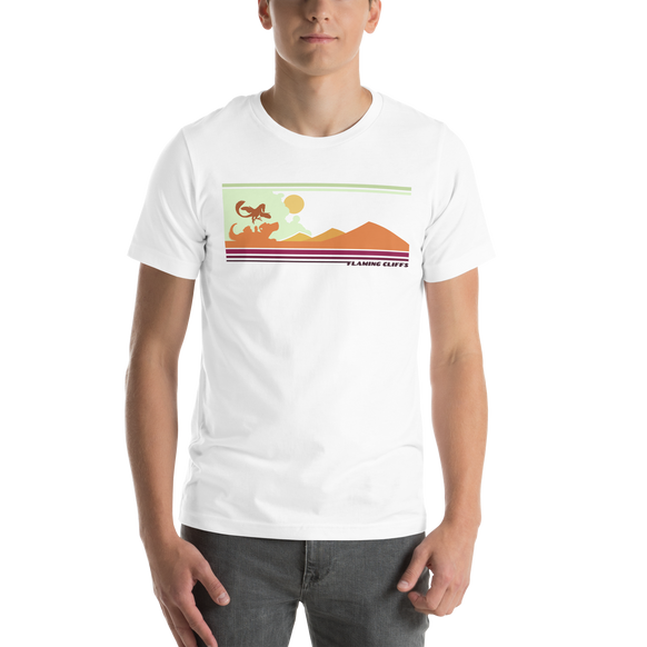 Flaming Cliffs retro t-shirt