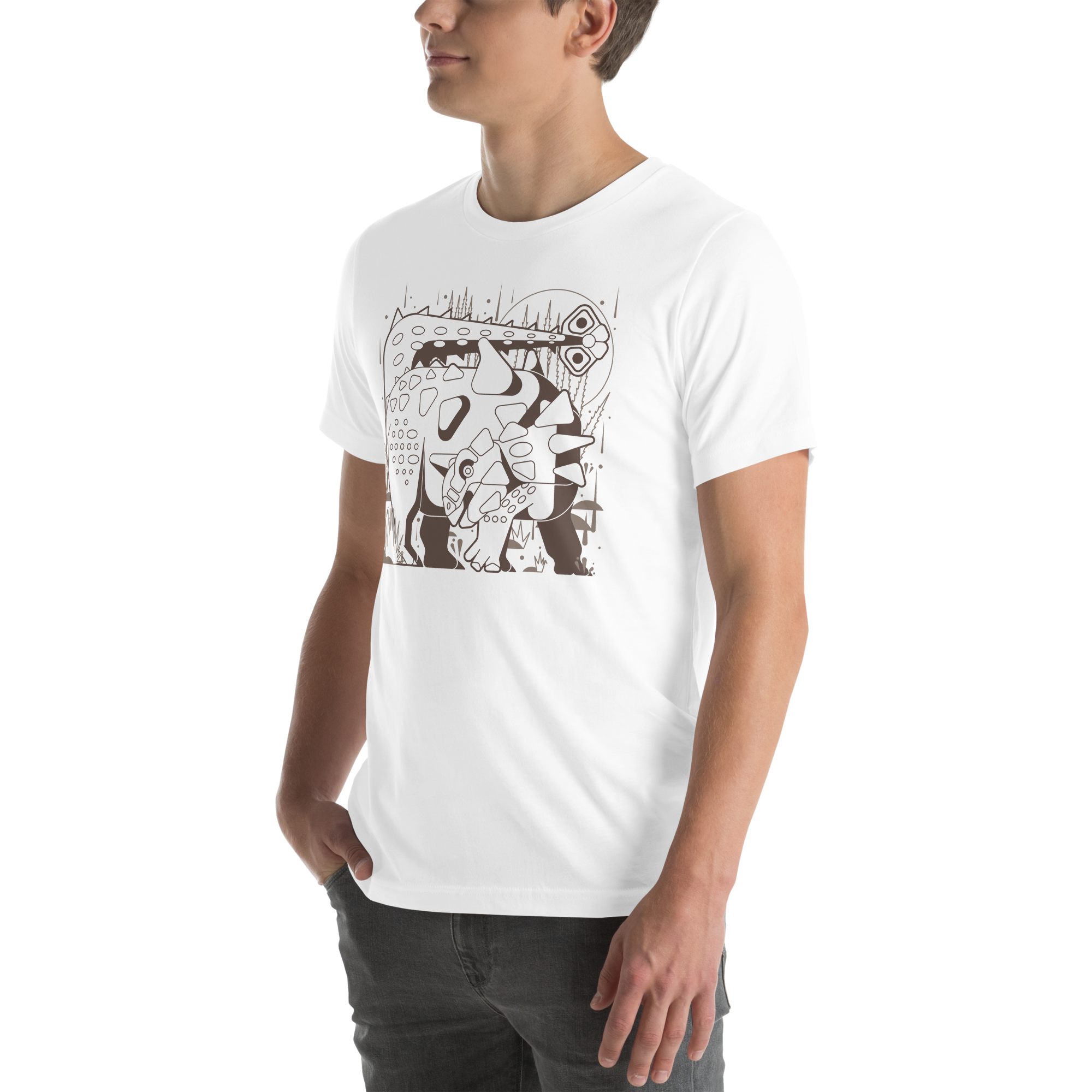 Ankylosaurus graphic tee