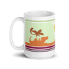 Flaming Cliffs retro mug