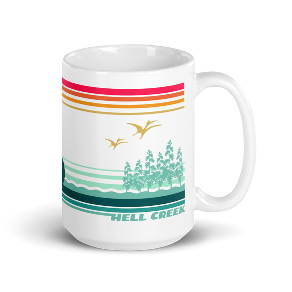 Hell Creek retro mug