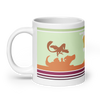 Flaming Cliffs retro mug